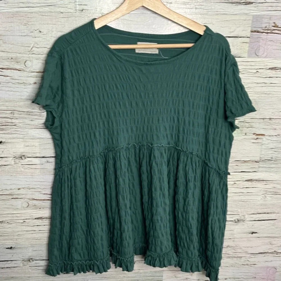 Urban outfitters oversized green blouse top size xs - Picture 1 of 9